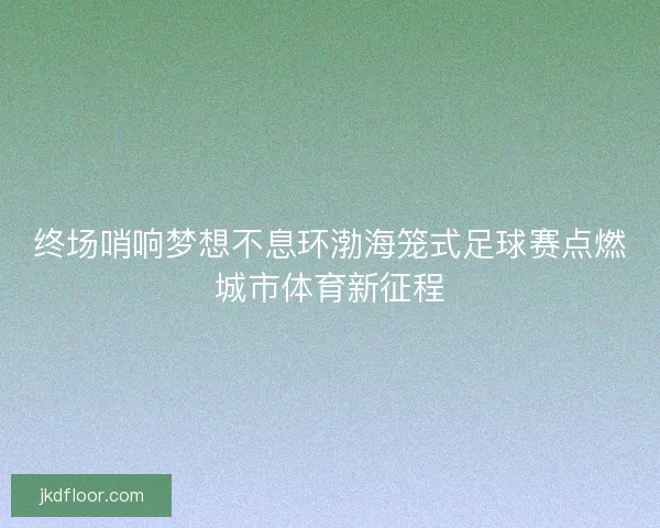 终场哨响梦想不息环渤海笼式足球赛点燃城市体育新征程